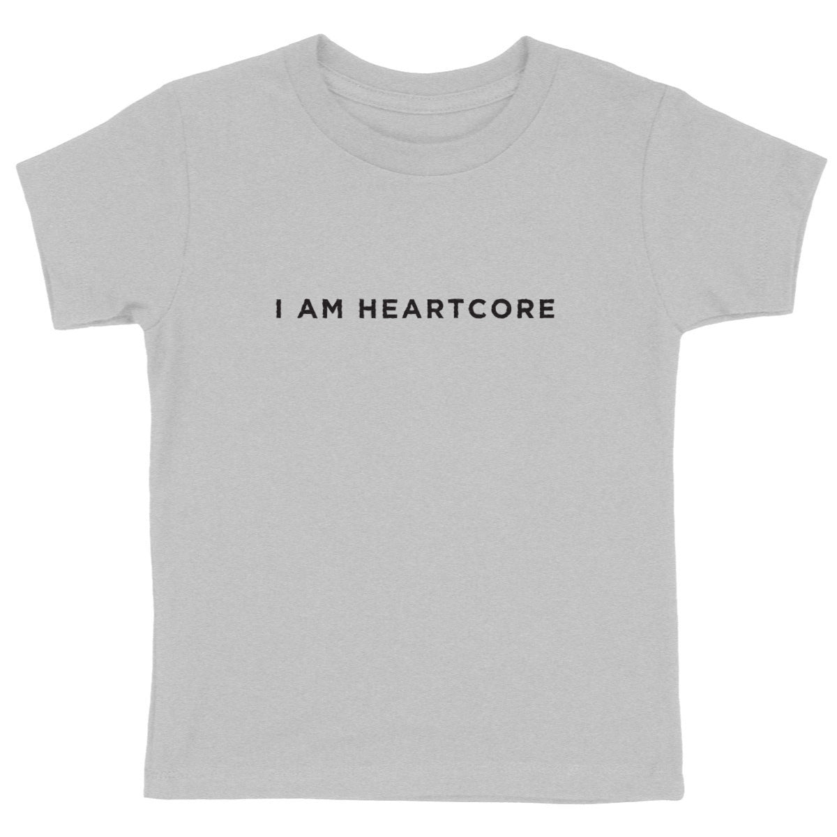 I AM HEARTCORE UNISEX JUNIOR T-SHIRT GRÅ